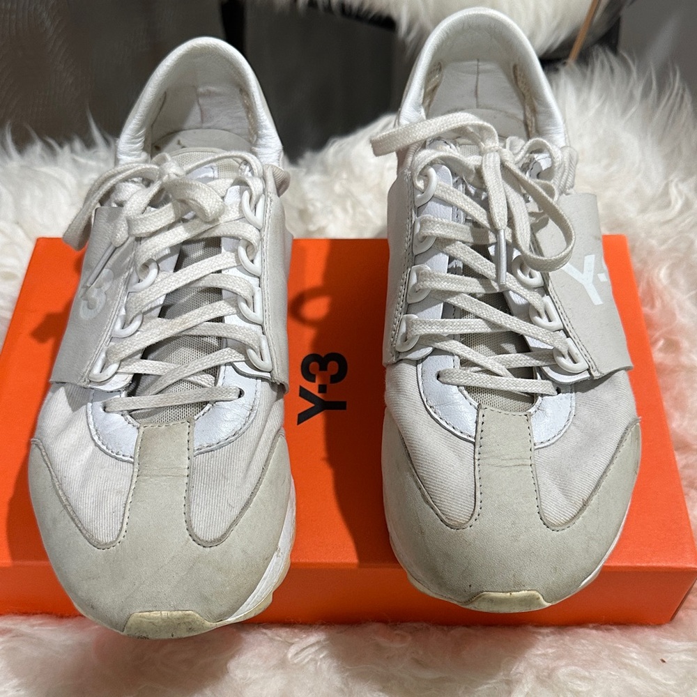 Y-3 Rhita Sport White Athletic Shoes
